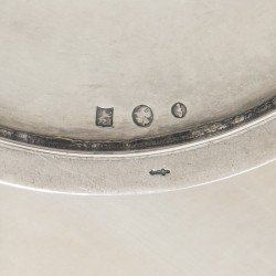 Miskelk en hostieschaal, J.H.M. Noijons, Utrecht 1965, zilver