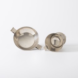 Miskelk en hostieschaal, J.H.M. Noijons, Utrecht 1965, zilver