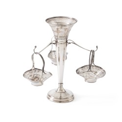 Epergne / tafelmiddenstuk, William Hutton & Sons, Birmingham 1916, zilver