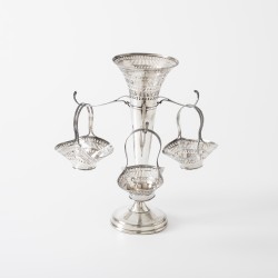 Epergne / tafelmiddenstuk, William Hutton & Sons, Birmingham 1916, zilver