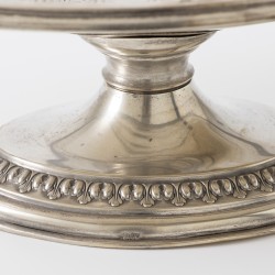 Art Nouveau fruitschaal, Europa ca. 1900, zilver