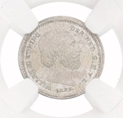 5 Cent. Willem III. 1850 - With dot. MS 65