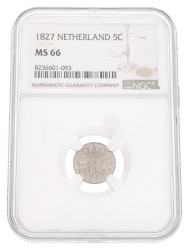 5 Cent. Willem I. 1827. MS 66