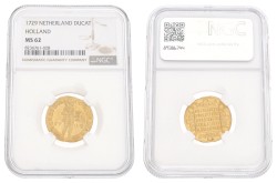 Gouden Dukaat. Holland. 1729. MS 62.