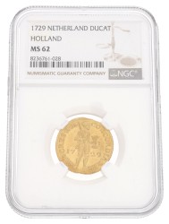 Gouden Dukaat. Holland. 1729. MS 62.