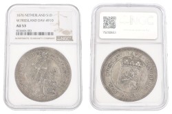 Zilveren dukaat. Enkhuizen. 1676. AU 53