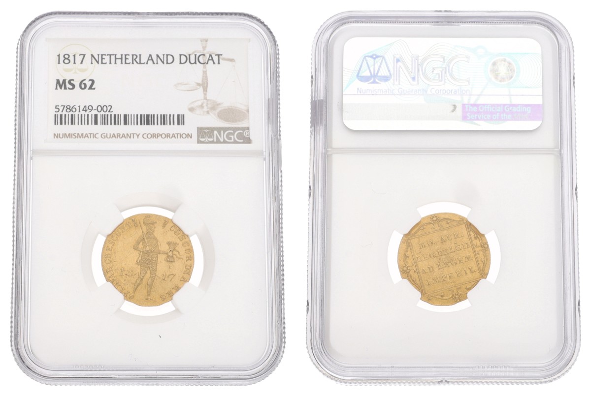 Gouden Dukaat. Willem I. 1817. MS 62.