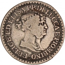 Italian States. Lucca. Felix and Elisa. 1 Franco. 1808.