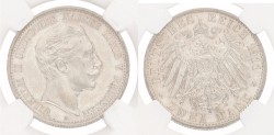 German states. Prussia. Wilhelm II. 2 Mark. 1911A. MS 64.