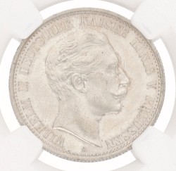 German states. Prussia. Wilhelm II. 2 Mark. 1911A. MS 64.