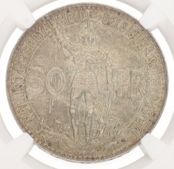 Belgium. Leopold III. 50 Francs. 1935 FR. Position A. MS 66