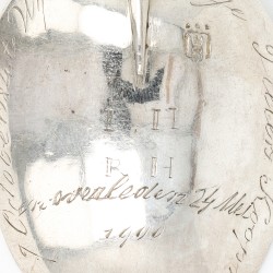 Overlijdens- / gelegenheidslepel, Hotze Swerms, Harlingen ca. 1715-1720, zilver