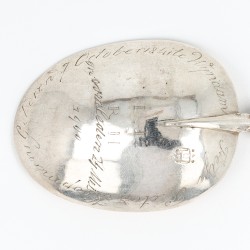 Overlijdens- / gelegenheidslepel, Hotze Swerms, Harlingen ca. 1715-1720, zilver