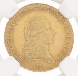 Belgium. Austrian Netherlands. Francis II. 1 Sovereign. 1793H. AU 55.