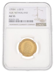 Belgium. Austrian Netherlands. Francis II. 1 Sovereign. 1793H. AU 55.