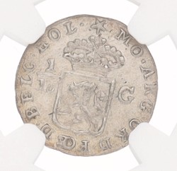 1/16 Gulden - Circle around Ship. Nederlands-Indië. 1802. MS 65