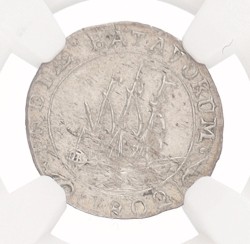 1/16 Gulden - Circle around Ship. Nederlands-Indië. 1802. MS 65