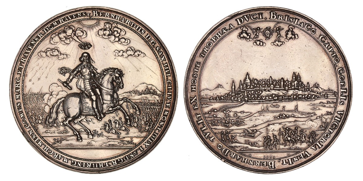 German states. Imperial city of Breisach. 1639. The capture of the city Breisach by Bernhard of Saxe-Weimar.