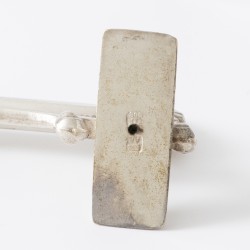 Art Nouveau messenleggers (6), Wolfers Frères, Brussel ca. 1900, zilver