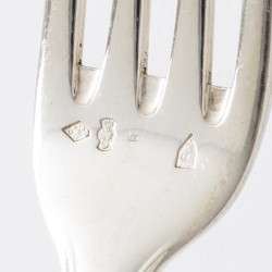 Christofle Cardeilhac bestekcassette (40), model Godrons, Parijs ca. 1960-1970, zilver