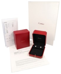 Cartier platina diamant 1895 oorstekers bezet met 4.77 ct. diamant