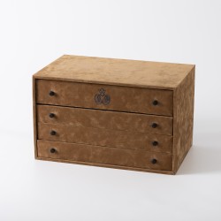 Christofle bestekcassette (125), model Malmaison, Parijs 1980-1990, verzilverd