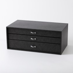Robbe & Berking bestekcassette (70), model Rosenmuster, Flensburg ca. 2000, zilver