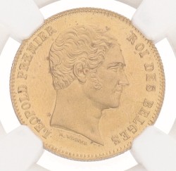 Belgium. Leopold I. 25 Francs. 1848. UNC details