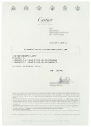 Cartier platina diamant 1895 oorstekers bezet met 4.77 ct. diamant
