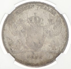 German states. Baden. Carl Leopold Friedrich. Thaler. 1831. AU 55