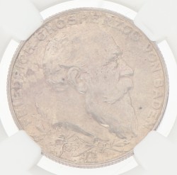 German states. Baden. Friedrich. 2 Mark - Golden jubilee. 1902. MS 62