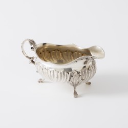Art Nouveau saucière, Alphonse Debain, Parijs ca. 1900, zilver