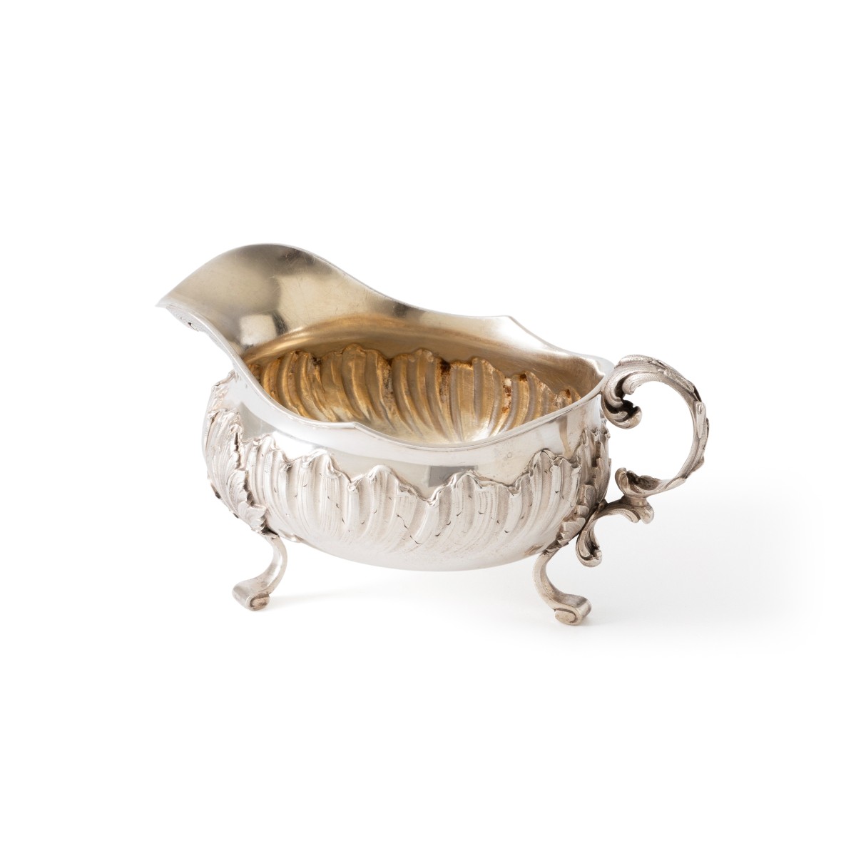 Art Nouveau saucière, Alphonse Debain, Parijs ca. 1900, zilver