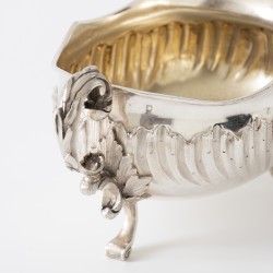 Art Nouveau saucière, Alphonse Debain, Parijs ca. 1900, zilver