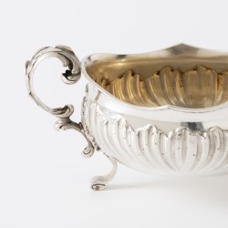 Art Nouveau saucière, Alphonse Debain, Parijs ca. 1900, zilver