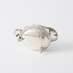 Art Nouveau saucière, Alphonse Debain, Parijs ca. 1900, zilver