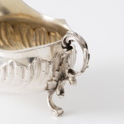 Art Nouveau saucière, Alphonse Debain, Parijs ca. 1900, zilver