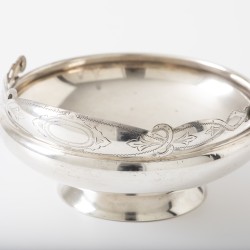 Bonbonschaal, J.M. van Kempen & Zonen, Voorschoten 1875, zilver