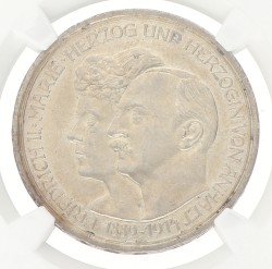 German states. Anhalt-Dessau. Friedrich II. 3 Mark - on the silver mariage. 1914 A. MS 62
