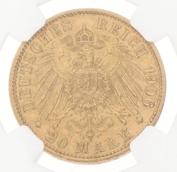 German states. Bremen. 20 Mark. 1906 J. MS 64