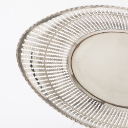 Art Deco broodmand, Gerritsen & van Kempen, Zeist 1936, zilver
