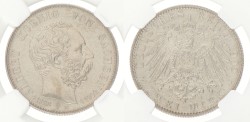 German states. Saxony. Albert. 2 Mark - Albert's death. 1902 E. MS 63
