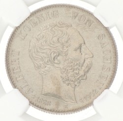 German states. Saxony. Albert. 2 Mark - Albert's death. 1902 E. MS 63