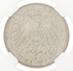 German states. Saxony. Albert. 2 Mark - Albert's death. 1902 E. MS 63
