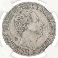 German states. Mecklenburg-Schwerin. Friedrich Franz. Thaler. 1848 A. XF 45