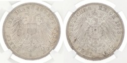 German states. Lübeck. 3 Mark. 1913 A. MS 63