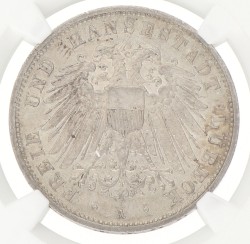 German states. Lübeck. 3 Mark. 1913 A. MS 63