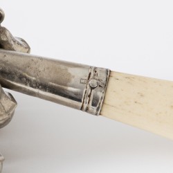 Baby rammelaar, C.F. Kellenbach, Rotterdam ca. 1840, zilver