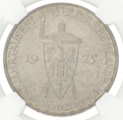Germany. Weimar republic. 5 Mark - Rhineland. 1925 D. MS 64