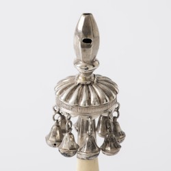 Baby rammelaar, C.F. Kellenbach, Rotterdam ca. 1840, zilver